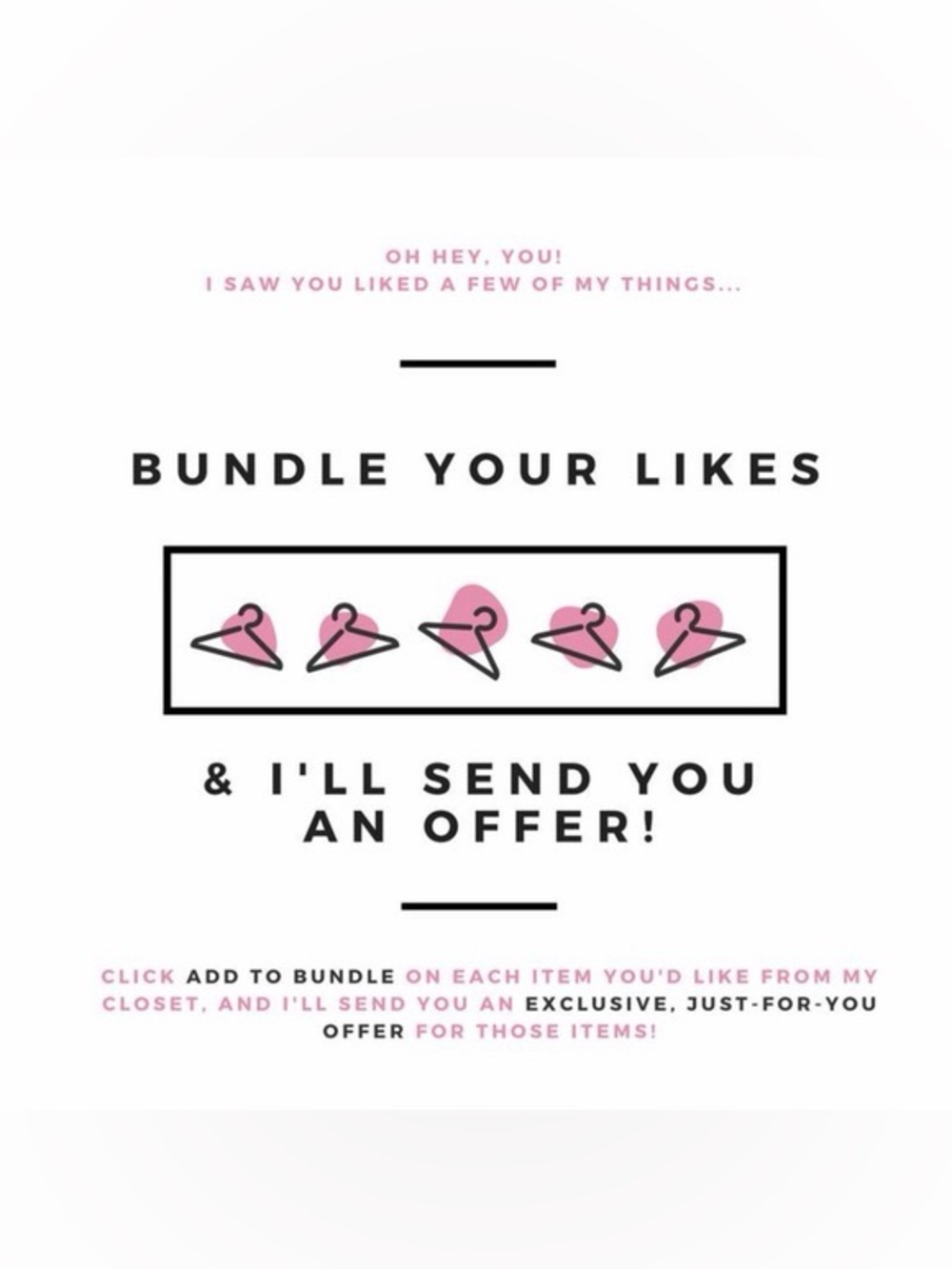 Open to Bundles & Offers!